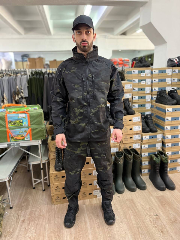 Тактический костюм Штурм / весна-лето / чёрный мультикам