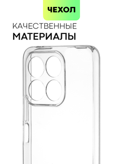 Чехол BROSCORP для Honor X8a (арт. HW-HX8A-TPU-01-TRANSPARENT)