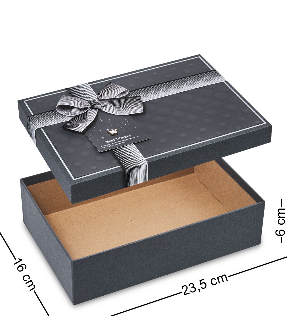 WF-168-B Набор коробок из 3 шт, темно-серый