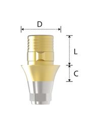 Абатмент Hybrid S Ti-Base длинный