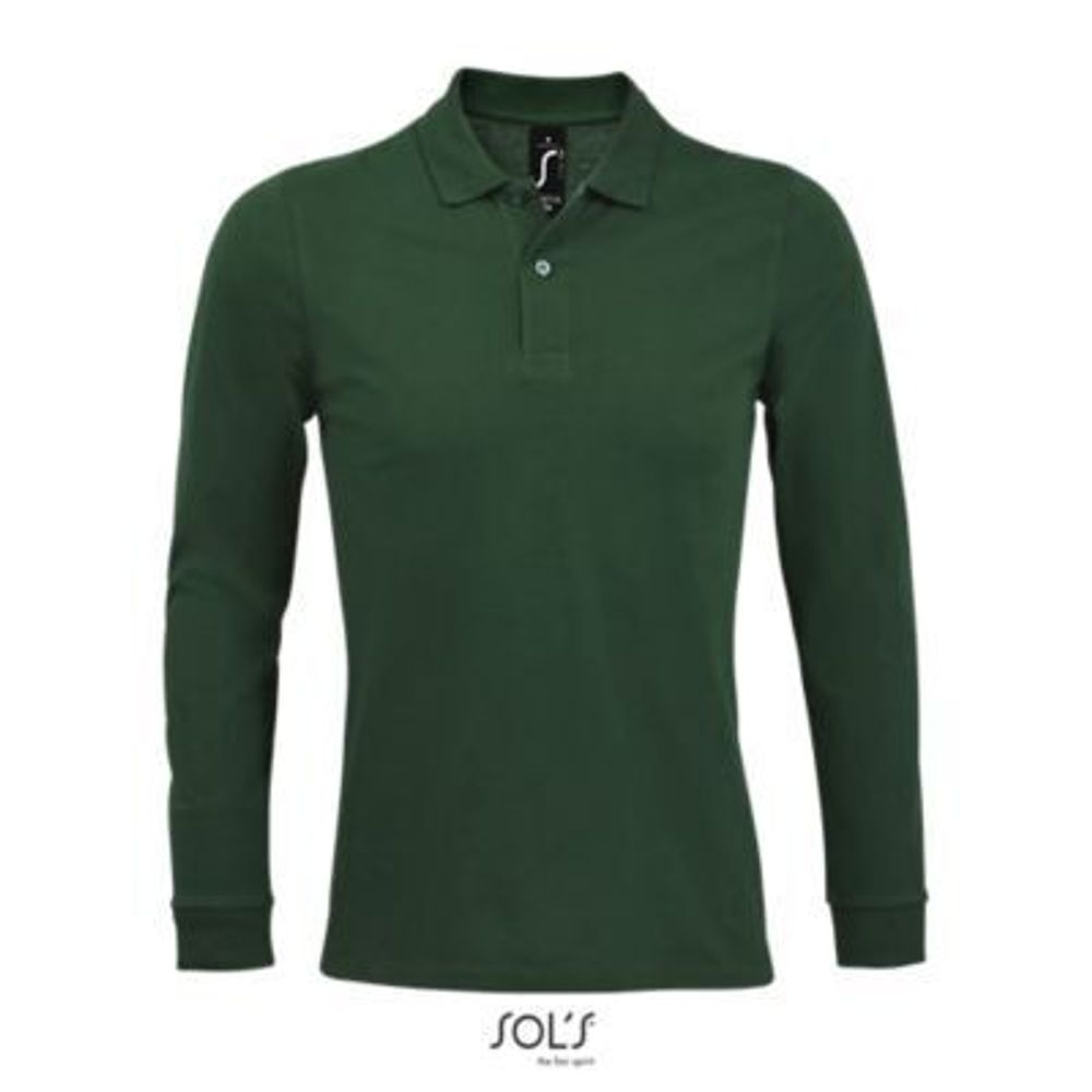 Поло PERFECT LSL MEN Зелёный  S