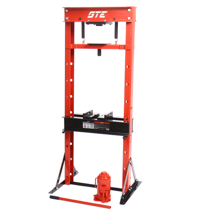 GTE-HPB13020 - Пресс гидравлический 20т напольный домкратного типа GTE - Гидравлический напольный пресс GTE домкратного типа GTE-HPB13020 обеспечивает усилие прижима 20 тонн.

Используется в автосервисах, СТО и производстве для запрессовки деталей различных размеров, выпрессовки втулок, снятия и установки подшипников, гибки металла.



Характеристики:

Усилие: 20 т
Ширина рабочего стола: 490 мм
Глубина рабочего стола: 120 мм
Максимальный подъем станины: 890 мм
Гидравлический ход: 160 мм
Привод насоса: ручной
Расход воздуха без нагрузки: 0,7 л/мин
Расход воздуха с нагрузкой: 0,38 л/мин
Тип: напольный




Особенности:

Жесткая и прочная сварная рама обеспечивает долговечность оборудования даже при интенсивной эксплуатации.
Н-образное основание гарантирует устойчивость в процессе эксплуатации.
Простота управления гидравлической системой позволяет пользователю быстро адаптироваться к работе с прессом.