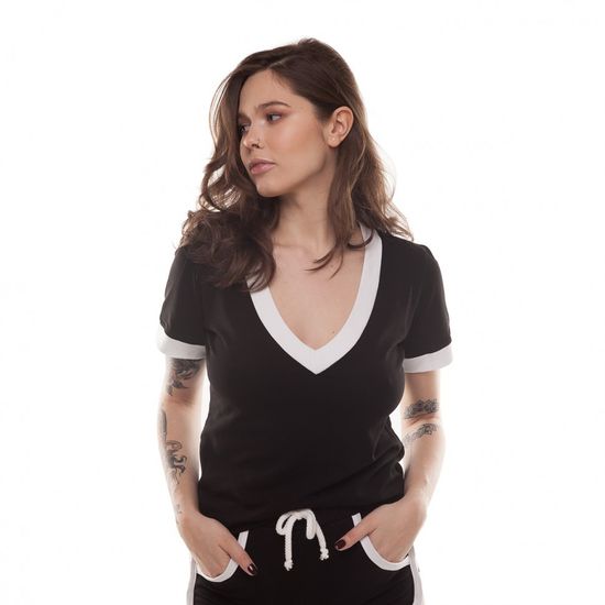 Футболка ЮНОСТЬ Чирлидер жен. Черный