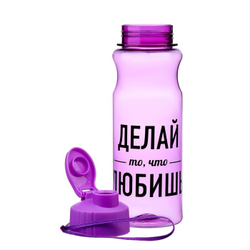 Бутылка для воды пластиковая «Делай то, что любишь», 500 мл