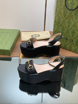 Gucci Horsebit Flatform Sandal
