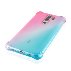 Чехол ROSCO для Xiaomi Redmi Note 8 Pro оптом (арт. XM-RN8P-HARD-TPU-PINK-BLUE)