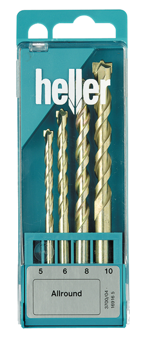 Набор универсальных свёрл Heller Allround 5/6/8/10мм (4 пр.)