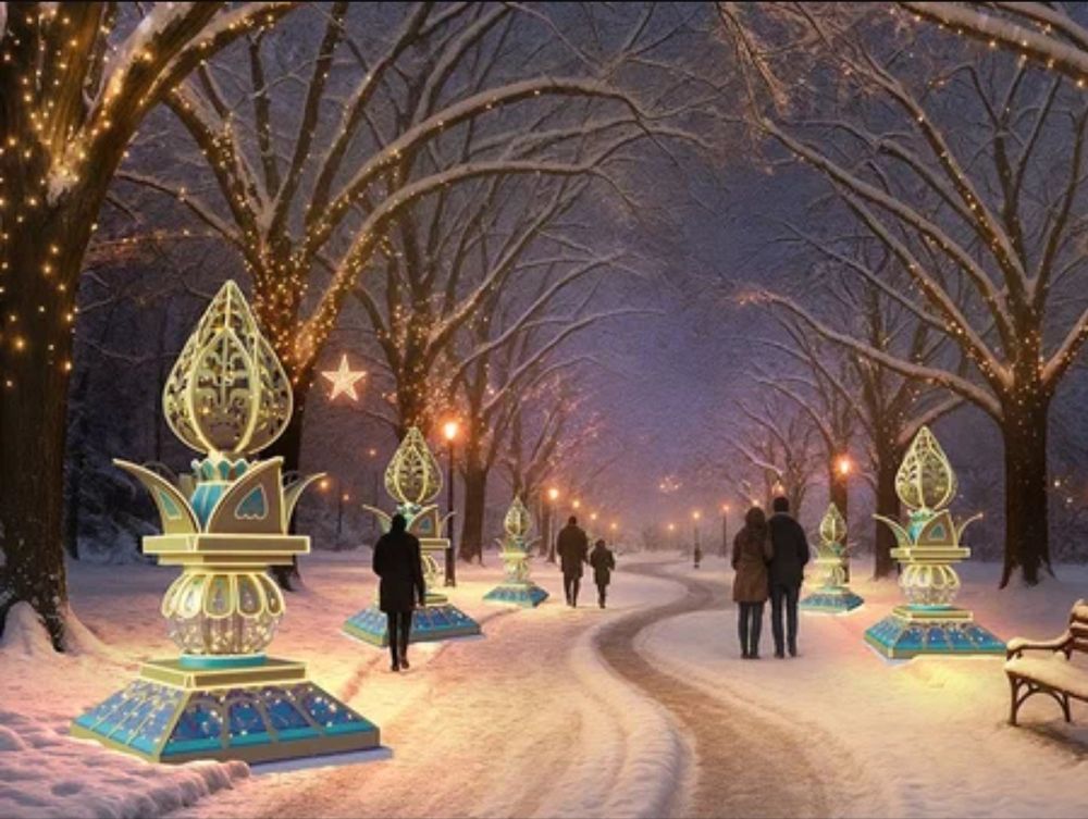 световые инсталляции Бутоны архитектурные