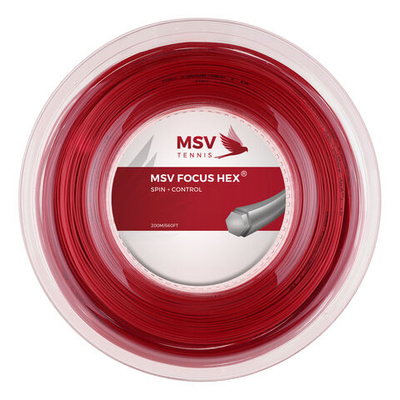 Струны теннисные MSV Focus-HEX String Reel 200m - Red