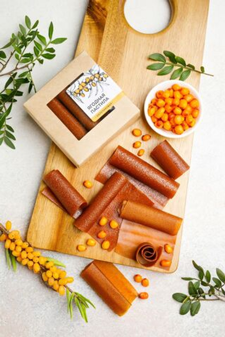 Ягодная пастила Облепиховая / 100 г / ТМ Сибирский кедр
