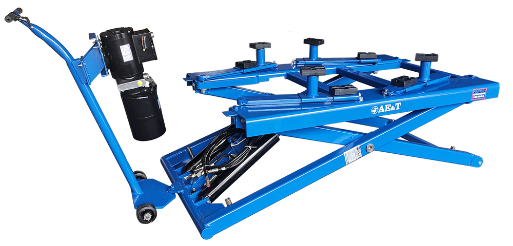 Ножничный подъемник  F27 AE&T (220В) мобильный со средней высотой подъема