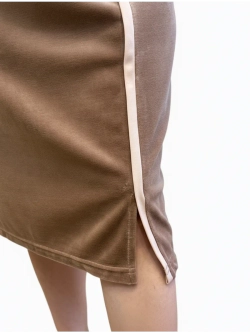 Велюровый халат на молнии