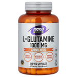 NOW Foods, Sports, L-глютамин, 1000 мг, 120 растительных капсул