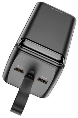 Внешний аккумулятор Borofone BJ14D 50000 mAh (22.5W, QC 3.0, PD, 2USB, MicroUSB, Type-C, LED) Черный