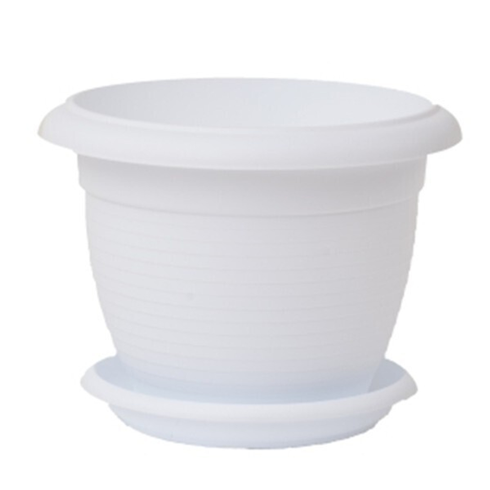 ГОРШОК Терра + поддон 1 л., Белый