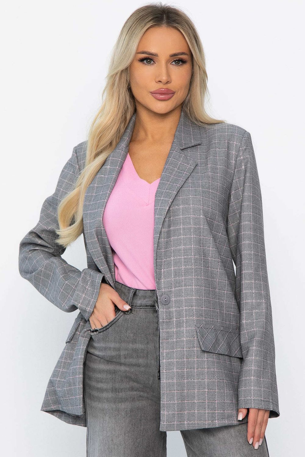 Жакет Хилари (светло-серый) Б14281-7М LT Collection