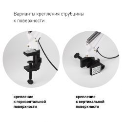 Настольный светильник ЭРА N-121-E27-40W-W на струбцине белый