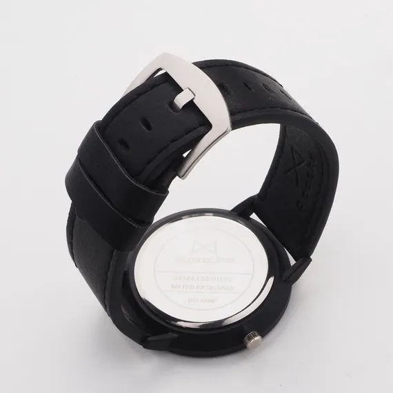 Часы наручные мужские "Арес", d=4.5 см, чёрный ремешок