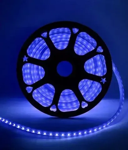 Неон торцевой 14*10 мм., 220V, синие LED лампы 100 шт на 1 м, бухта 50 м, Beauty Led (LCT-2B)