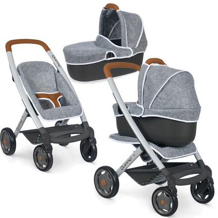 Smoby Maxi-Cosi Quinny - Фетровая коляска и люлька для кукол 3в1 253104 / артикул   253104  / GTIN 3032162531044