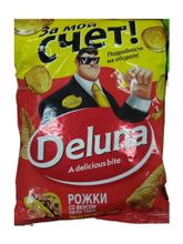 Кукурузные снеки Deluna Рожки со вкусом Чили Тако 85 г x 4 шт