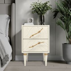 Тумба Арт Колор leaves Классик Голд Кремовый белый