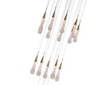 Люстра каскадная Гутта латунь d50 h300 Led 54W (3000k)