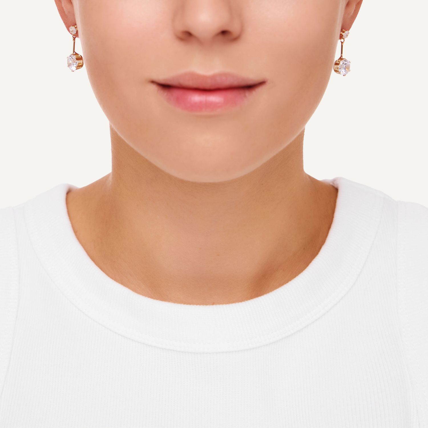 Серьги Braced Crystal Earrings