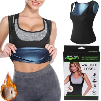 Майка для похудения «Weight loss», размер L, Черный