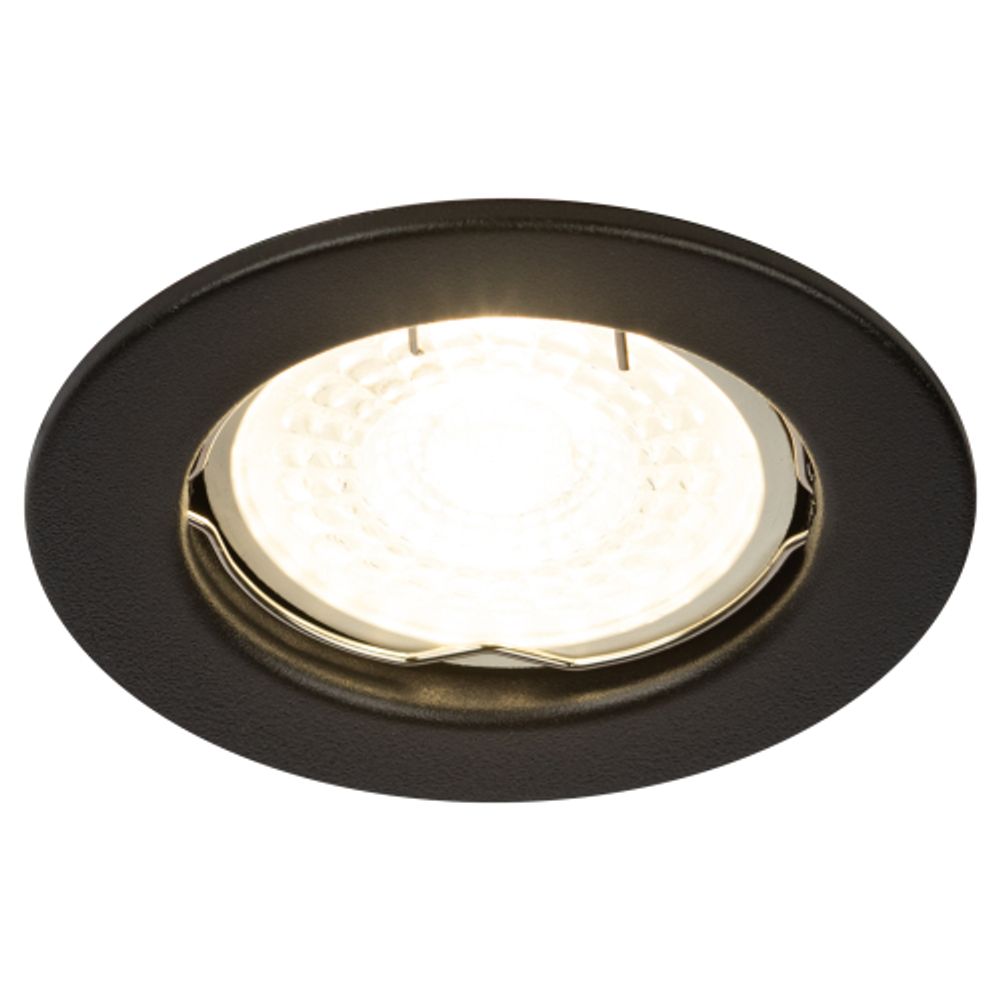 Светильник встраиваемый штампованный ЭРА ST1 SBK под лампу MR16 GU5.3 черный матовый