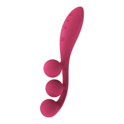 Тройной вибромассажёр Satisfyer Tri Ball 1, красный
