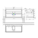 Тумба подвесная IDDIS Oxford Neo, 100 см, белый, OXN10W0i95