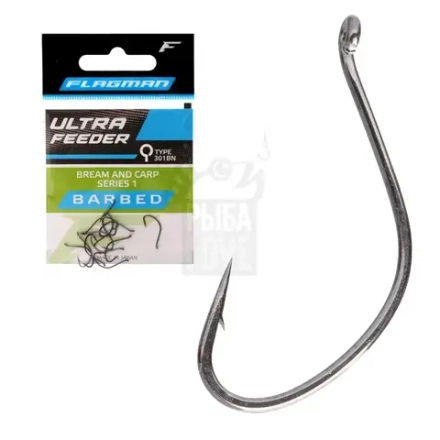 Крючок фидерный Flagman Ultra Feeder Barbed №8-14