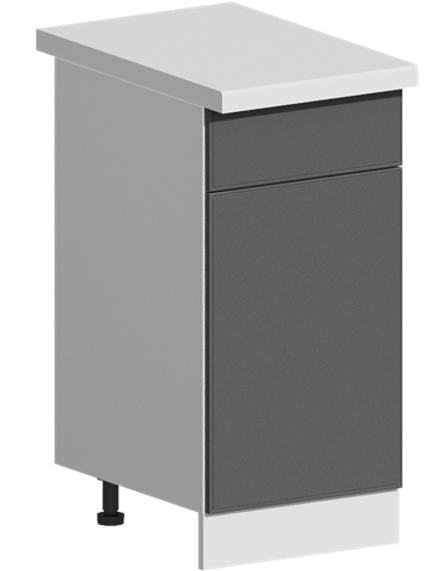 Кухня Модуль ШН1Я 400 Ликата / Графит Софт