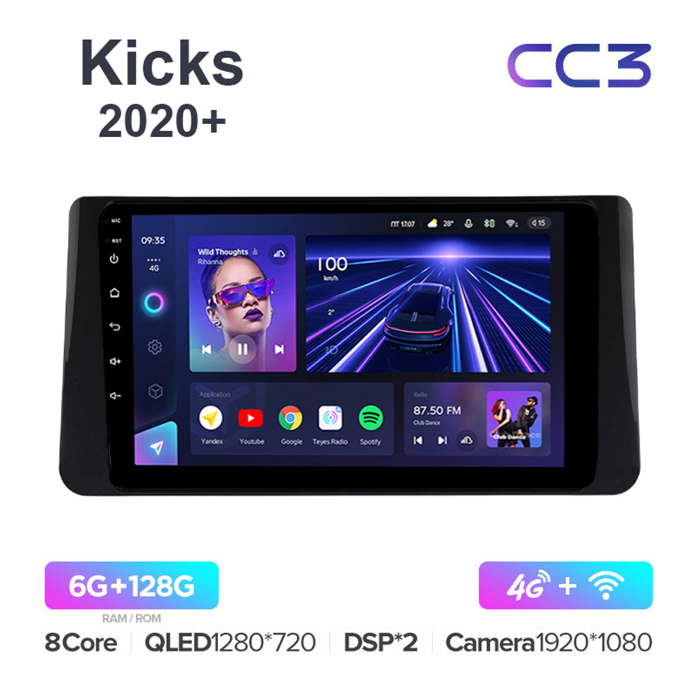 Teyes CC3 10,2"для Nissan Kicks 2020+ (прав)