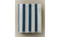 Zara Home Полотенце для лица и рук из хлопка, синий, в полоску · 5546/013