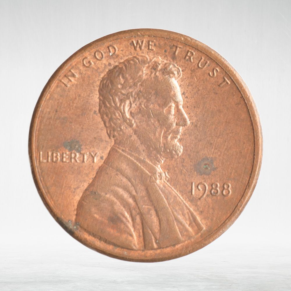 USA, 1 Cent, 1988 - Lincoln Memorial Cent, VF