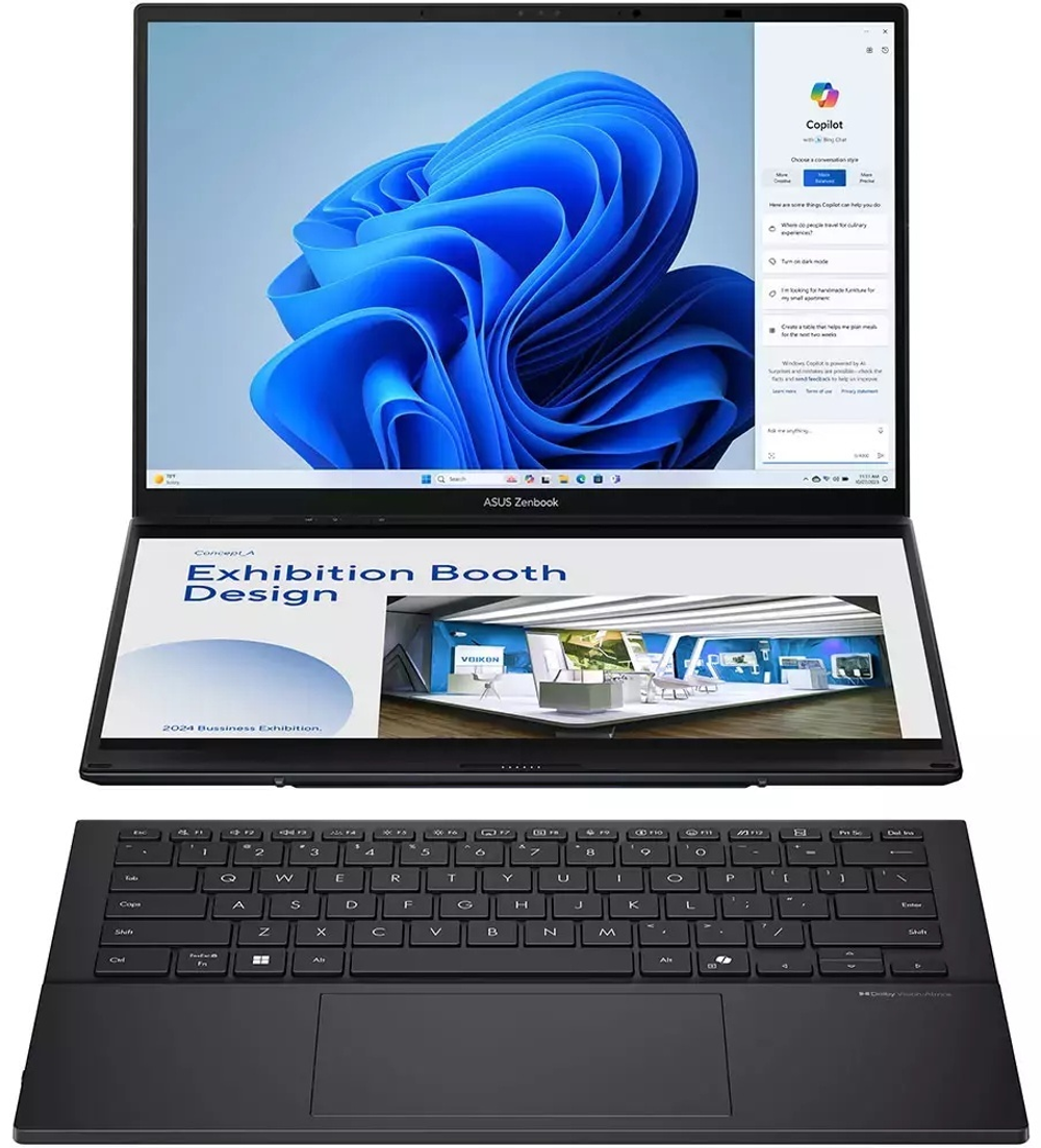 Ноутбук ASUS Zenbook Duo UX8406CA-PZ079W 14" / 32 Гб / SSD 2048 Гб / Win 11 / 90NB14X1-M00330