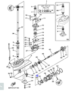 Кольцо уплотнит. Yamaha 25/30лс (оригинальный арт. 9321064ME700)