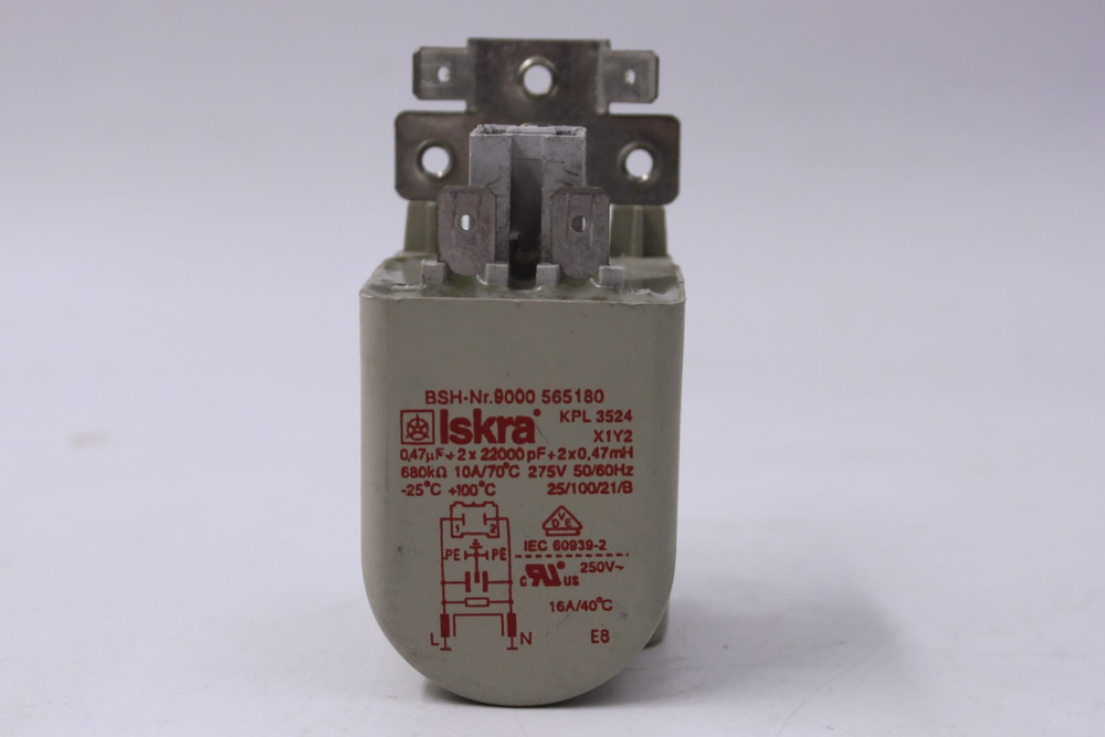 Сетевой фильтр Iskra KPL3524 9000565180 стиральной машины Bosch, Siemens, Neff
