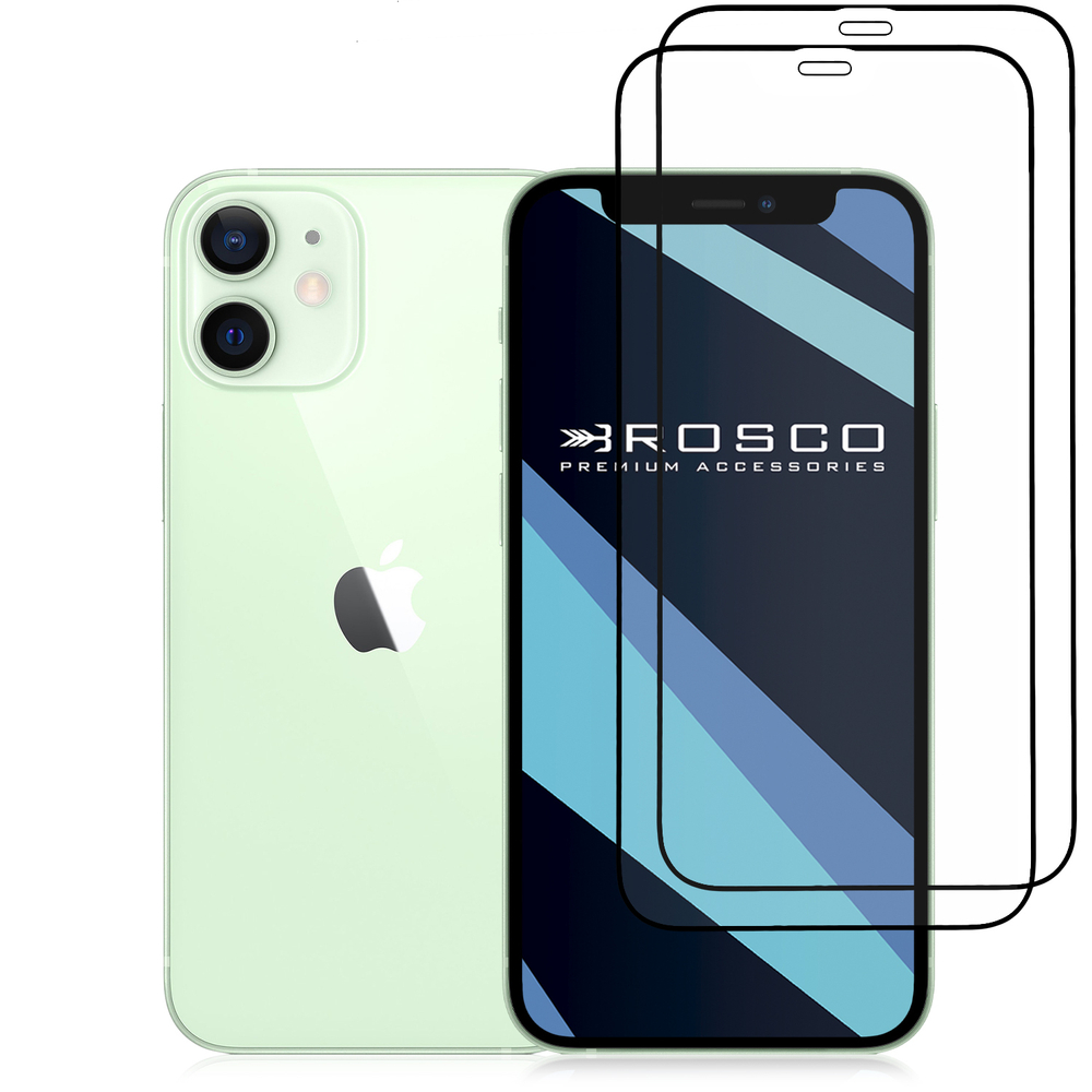 Набор стекол ROSCO для Apple iPhone 12 mini оптом (арт. IP12MINI-FSP-GLASS-SET2)