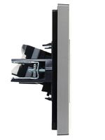FORTE&PIANO Розетка компьютерная RJ45 кат.5E FP532 сталь IEK