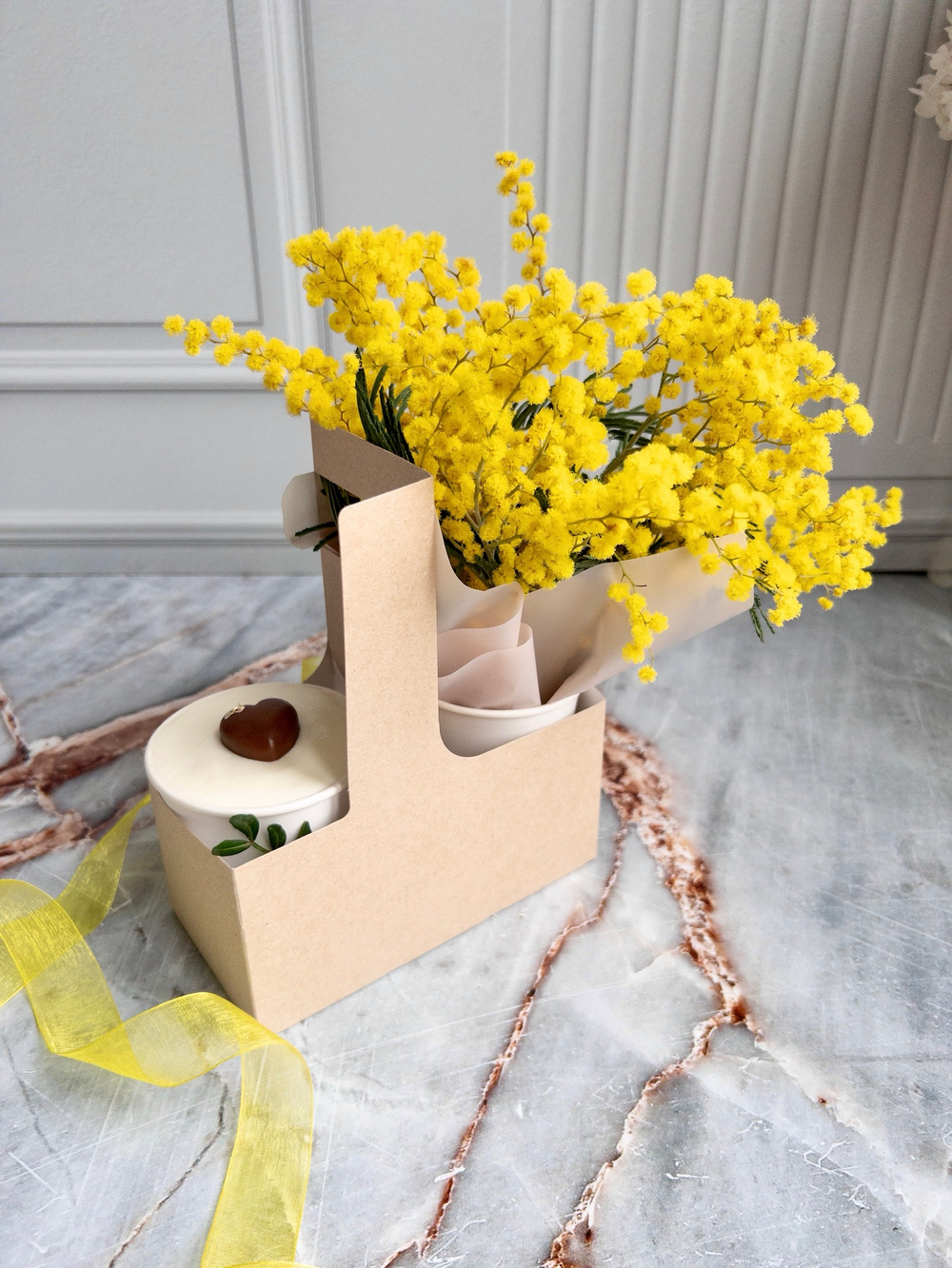 Торт в стакане + Мимоза в стакане к 8 Марта