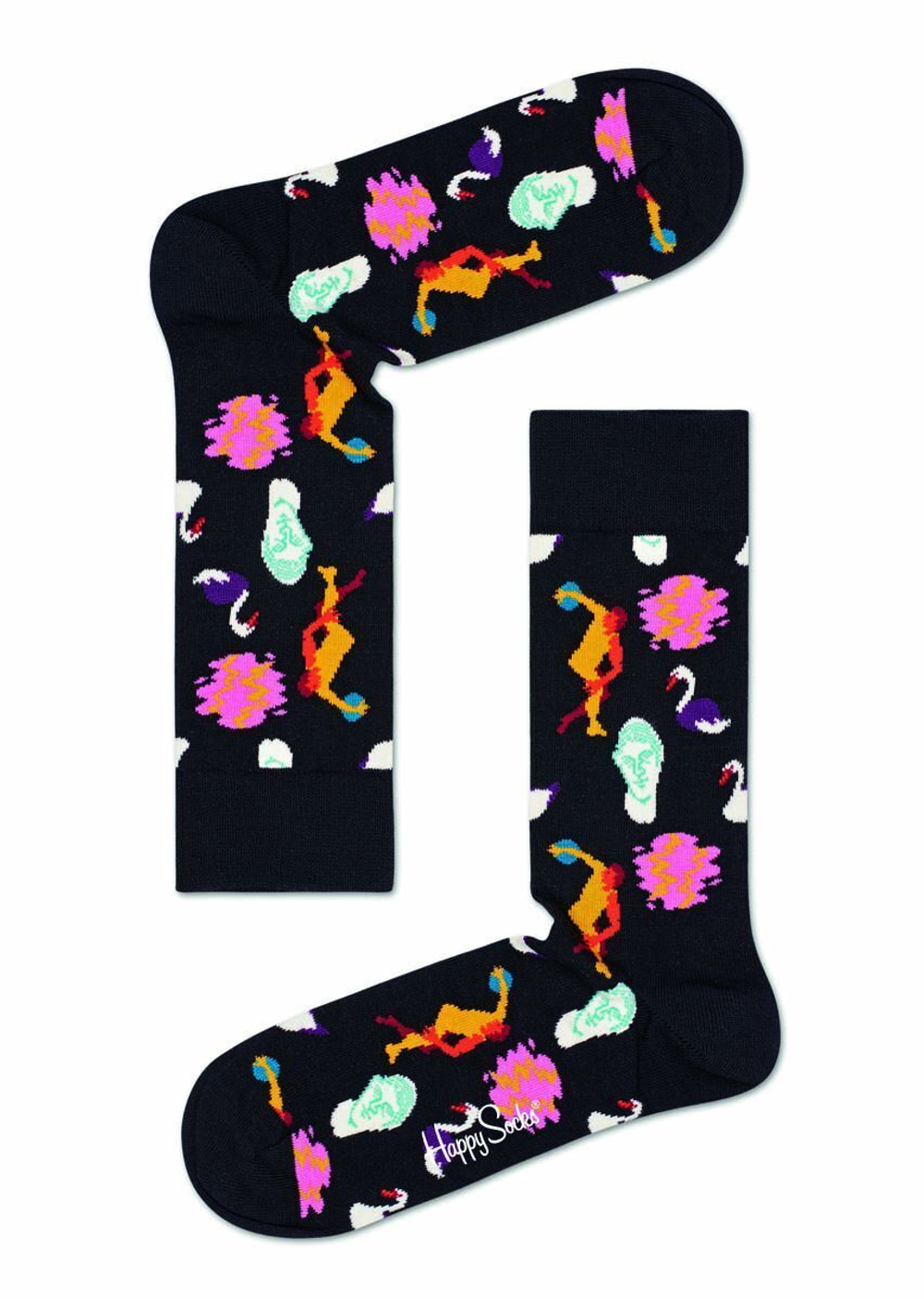 Носки унисекс Park Sock с парковыми скульптурами (Размер: 25) (Цвет: темно-синий)