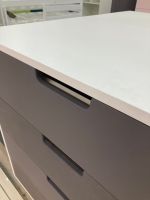 Комод Облако с 4 ящиками МДФ белый/графит