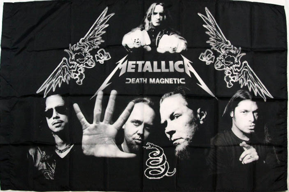 Флаг Metallica Death Magnetic с Клиффом Бёртоном