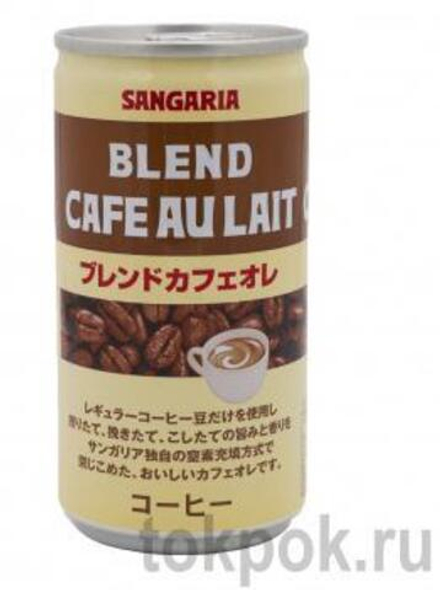Кофе с молоком и сахаром Sangaria Blend cafe au lait, 185 мл