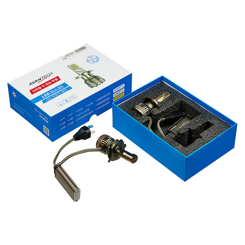 Лампа светодиодная LED Avantech H4 12V 45W, 3000К (комплект 2 шт.) ALB0445SY