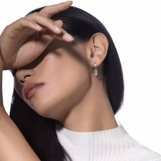 Messika Move Uno single hoop earring