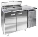 Стол холодильный для салатов Finist СХСс-600-2(1/6) (боковой холодильный агрегат)